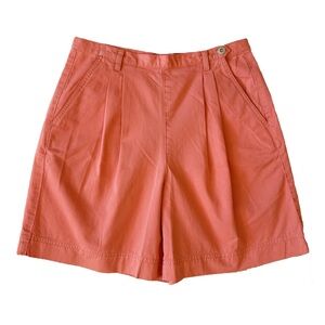 Vintage lizwear liz claiborne coral salmon shorts size 12